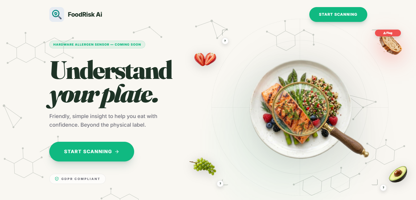 FoodRisk AI preview